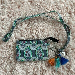 Vera Bradley Iconic Zip ID Case & Lanyard